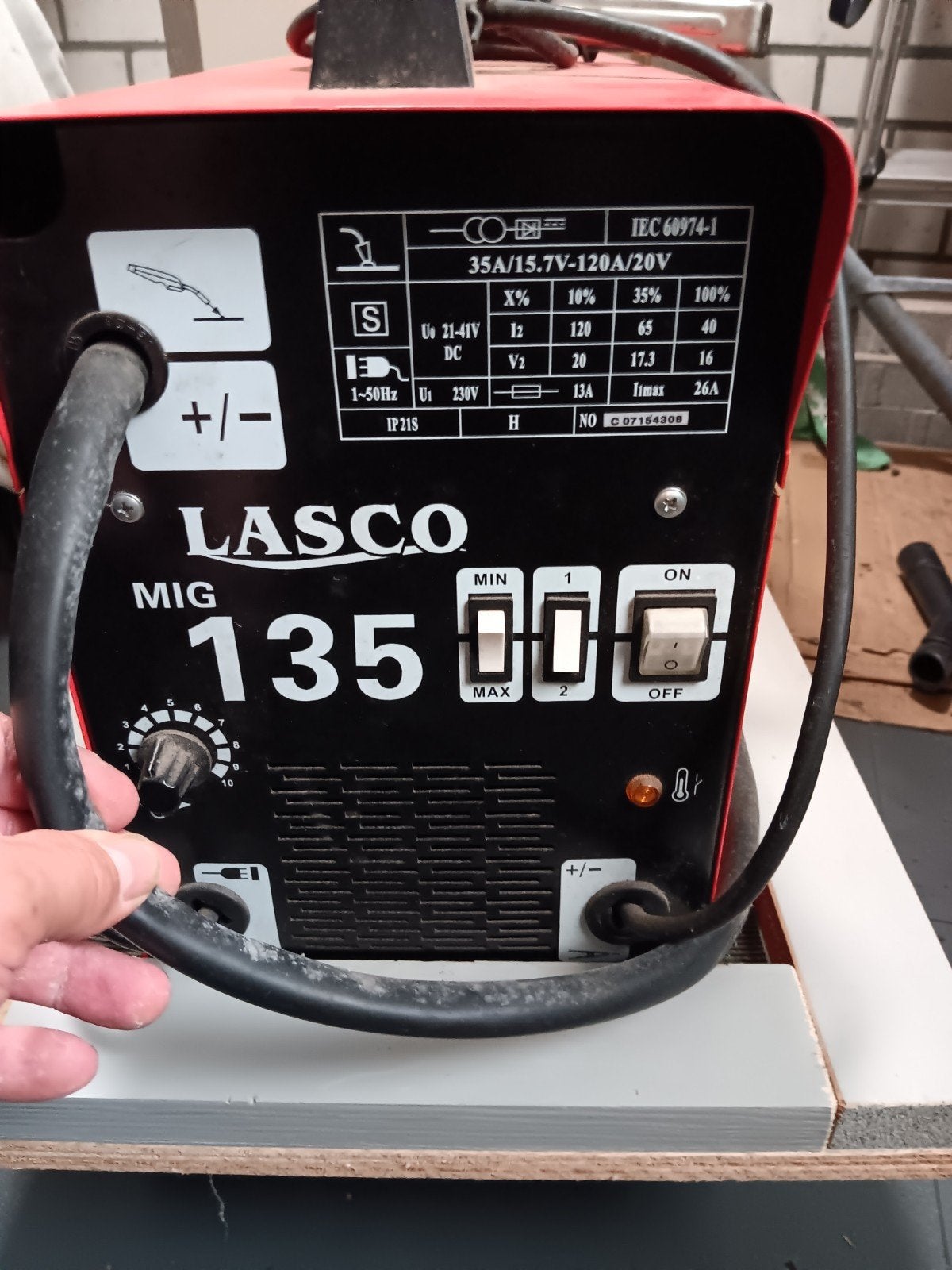 lasco mig 135 lasapparaat, Ophalen, Gebruikt, Minder dan 150 ampère, Co2