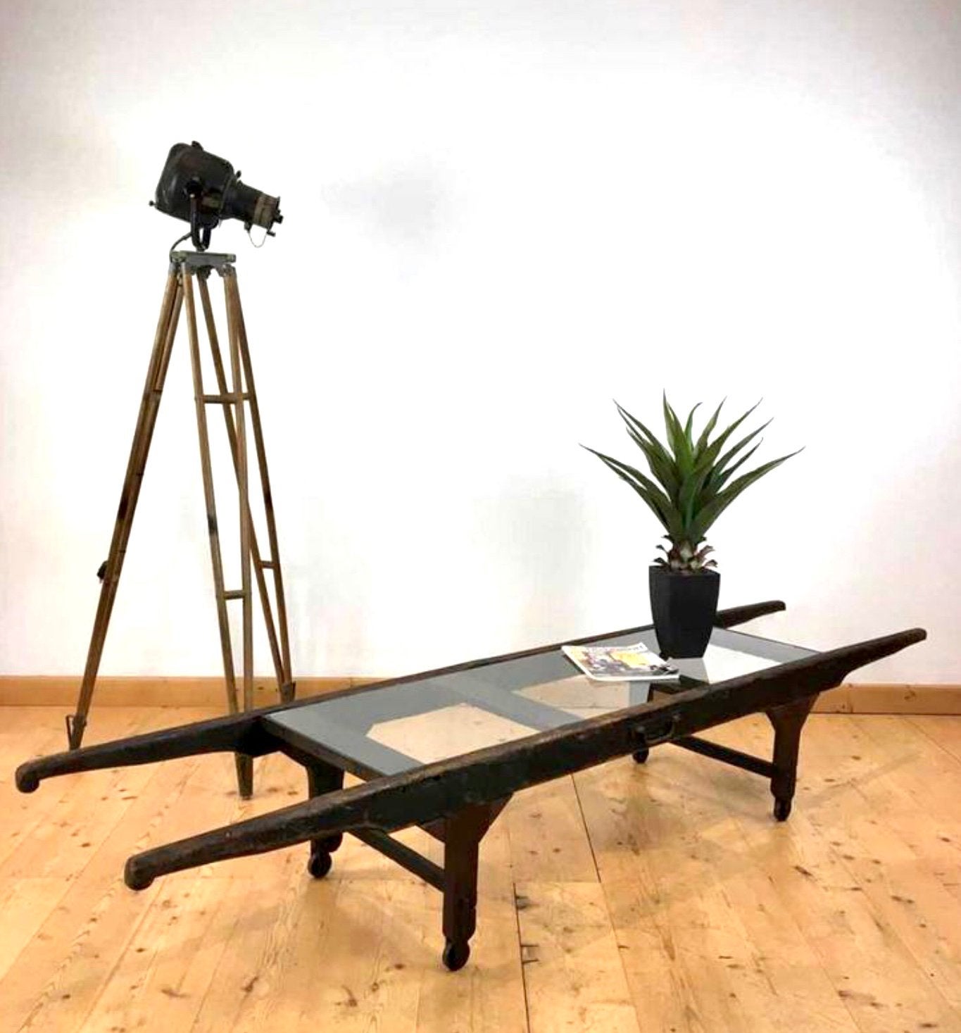 Antieke Brancard-Tafel / Salontafel ex Leger, Ophalen, Overige soorten, Overige gebieden, Overige typen