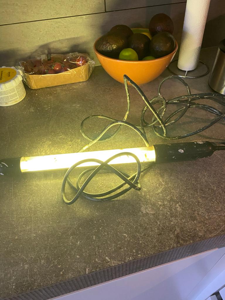 Handige Looplamp - Werkt nog goed!, Ophalen of Verzenden, Gebruikt, Minder dan 50 watt, Lamp