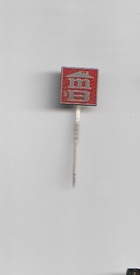 volmetaal mijnbouw speld MB, Ophalen of Verzenden, Overige onderwerpen, Speldje of Pin