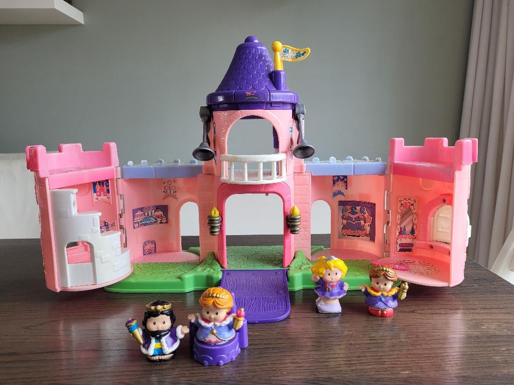 Fisher price little people roze kasteel, Kinderen en Baby's, Speelgoed | Fisher-Price, Ophalen, Gebruikt, Speelset, Met geluid