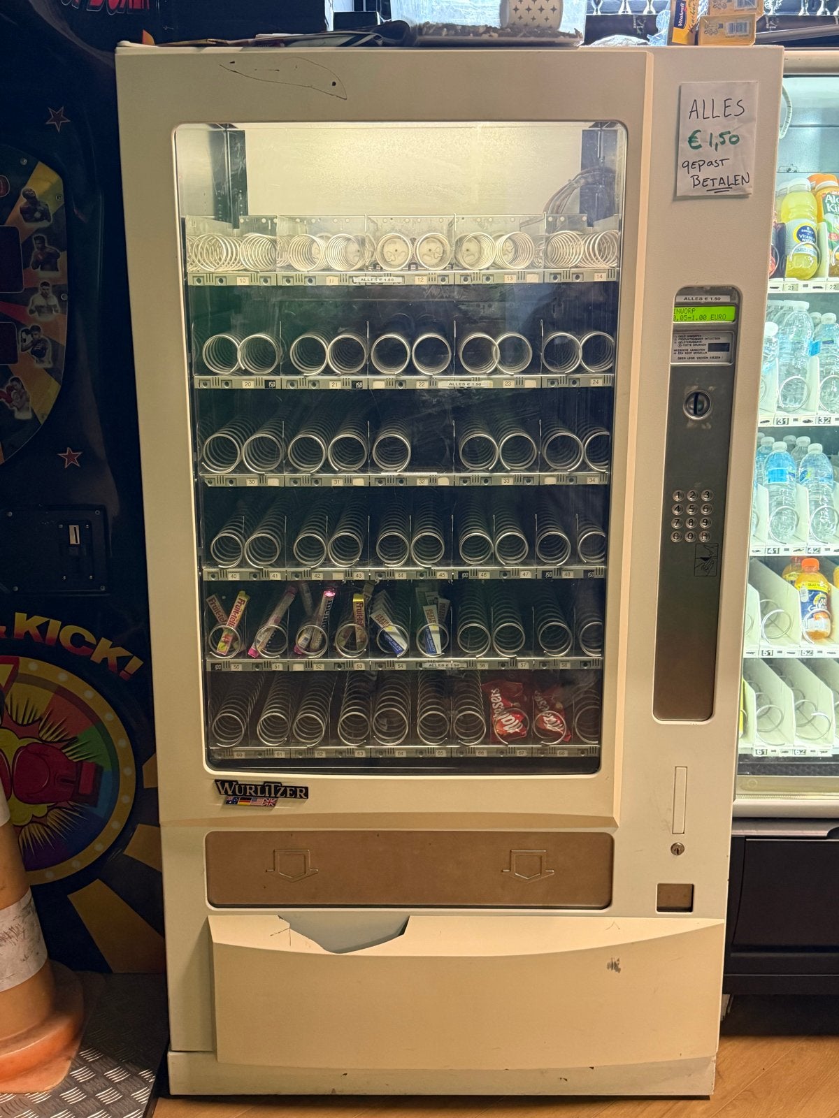 Wurlitzer Snackautomaat met muntsysteem, Ophalen of Verzenden, Gebruikt