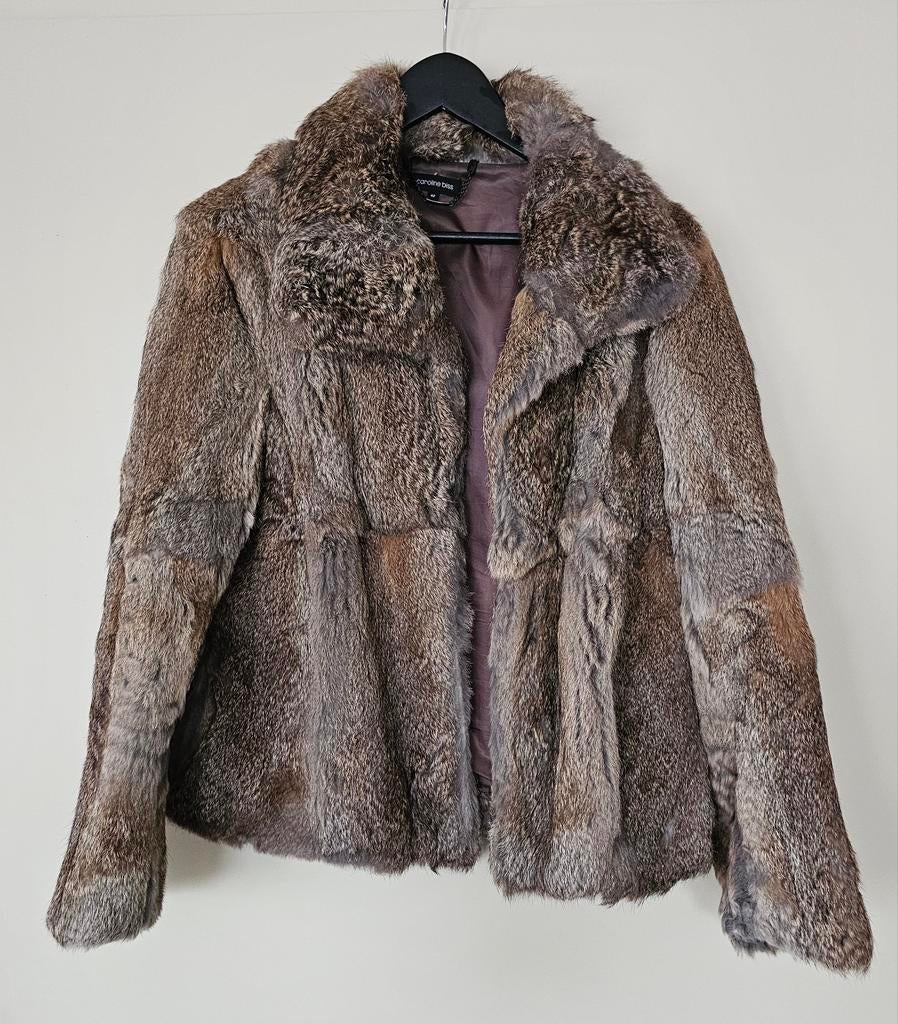 Caroline Biss bontjasje, maat 42, bruin., Kleding | Dames, Jassen | Winter, Bruin, Maat 42/44 (L), Ophalen of Verzenden, Zo goed als nieuw