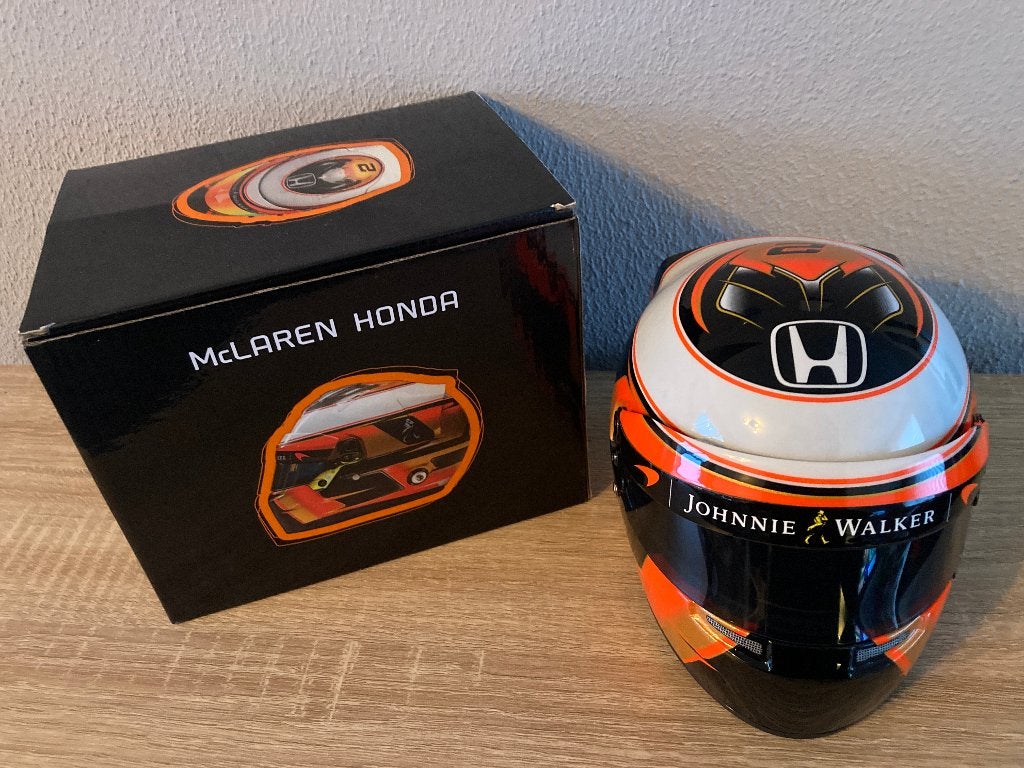✅ Stoffel Vandoorne 1:2 helm 2017 Mclaren Honda Formule 1, Ophalen of Verzenden, Nieuw, Formule 1