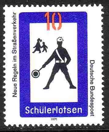 BRD 1971 665 Klaarover 10p, Ongebruikt, Ophalen of Verzenden, BRD, Postfris