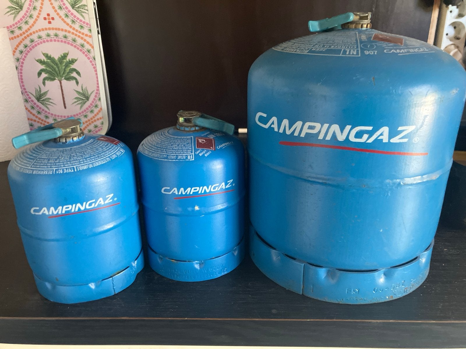 Campingaz lege gasflessen 901 en 907, Caravans en Kamperen, Ophalen, Gebruikt
