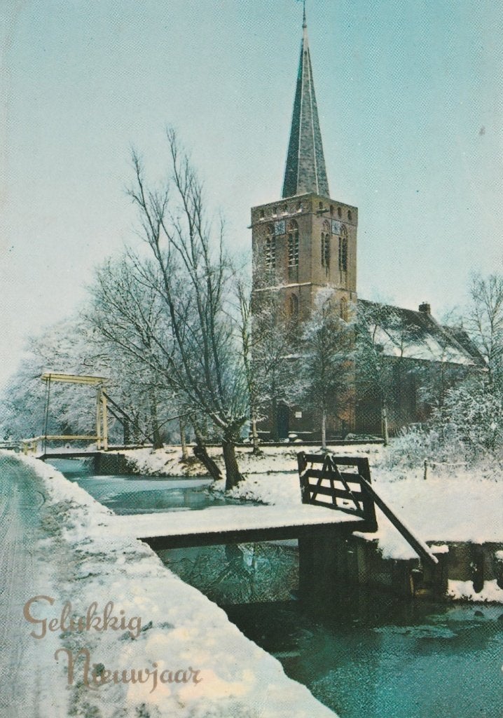 KORTENHOEF Ned. Herv. Kerk Kerstkaart, Verzenden, 1980 tot heden, Gelopen, Noord-Holland