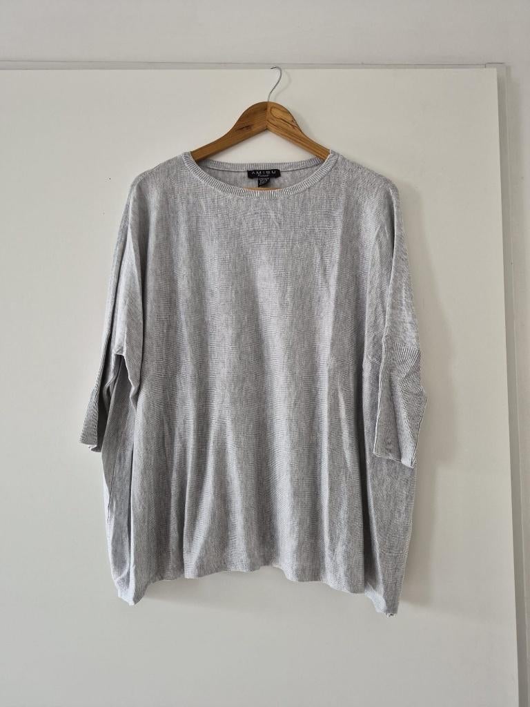 Trui Amisu maat XS / S dames - grijs, Ophalen of Verzenden, Zo goed als nieuw, Maat 34 (XS) of kleiner, Grijs