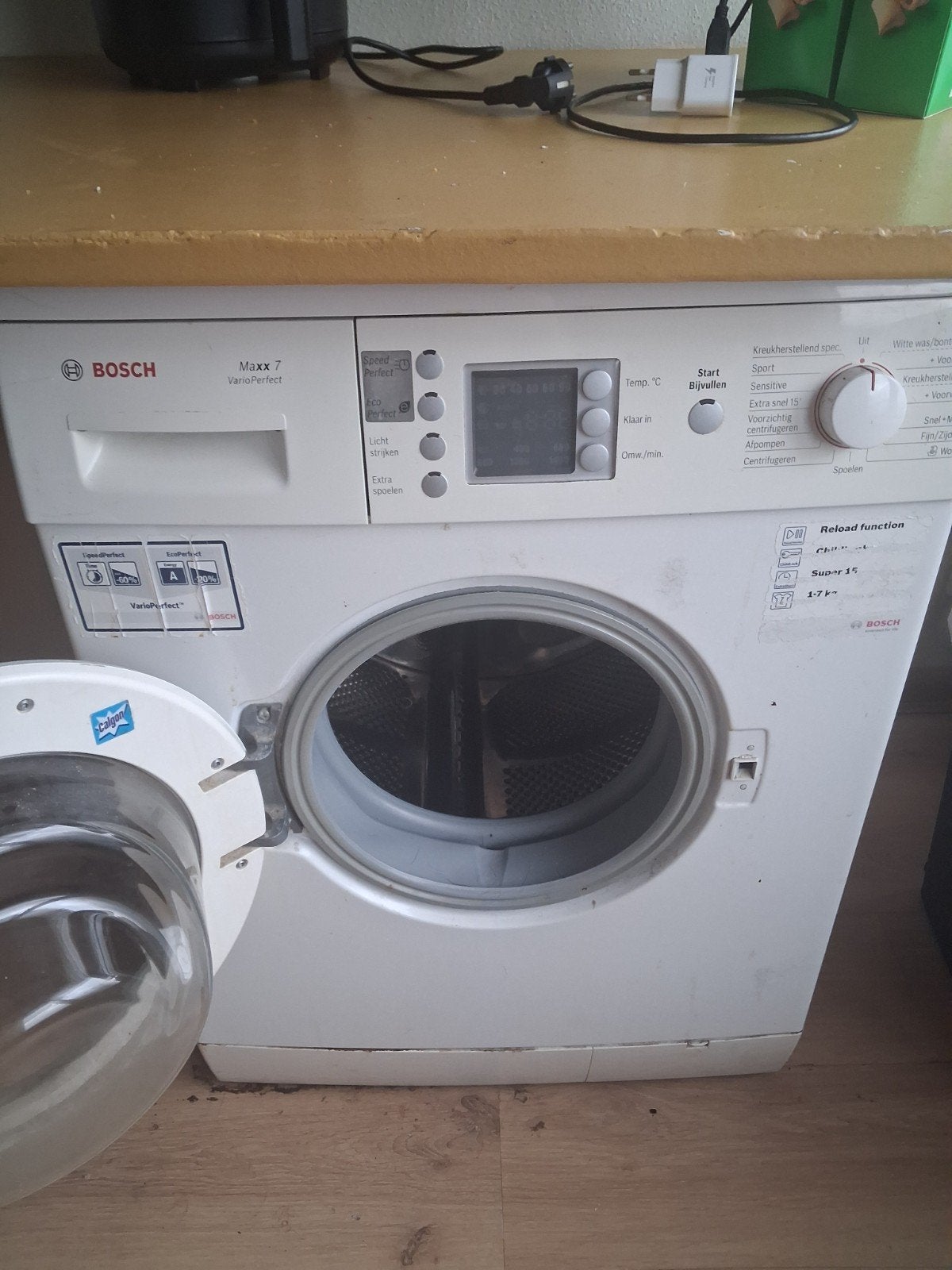 Bosch Maxx7 Varioperfect wasmachine, Witgoed en Apparatuur, 6 tot 8 kg, Ophalen, 1200 tot 1600 toeren, 85 tot 90 cm