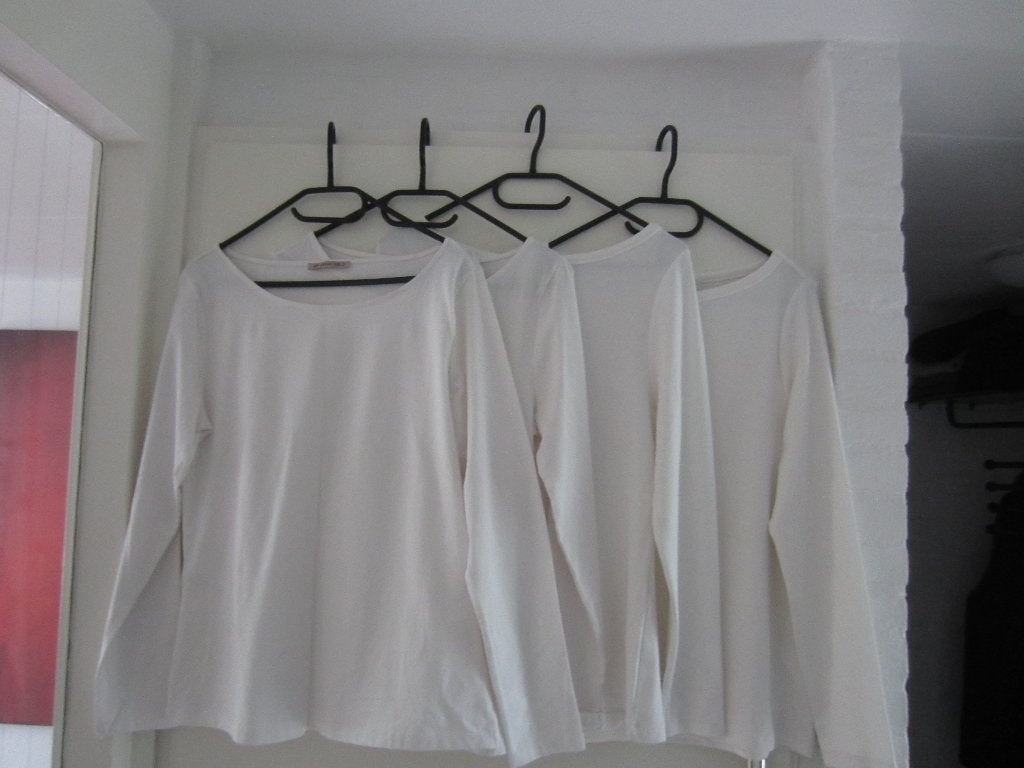 4 witte boothals longsleeves mt xl anna field, Verzenden, Zo goed als nieuw, Maat 46/48 (XL) of groter, Wit