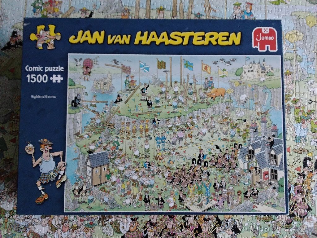 Jan van Haasteren puzzel, Ophalen, 500 t/m 1500 stukjes, Zo goed als nieuw, Legpuzzel