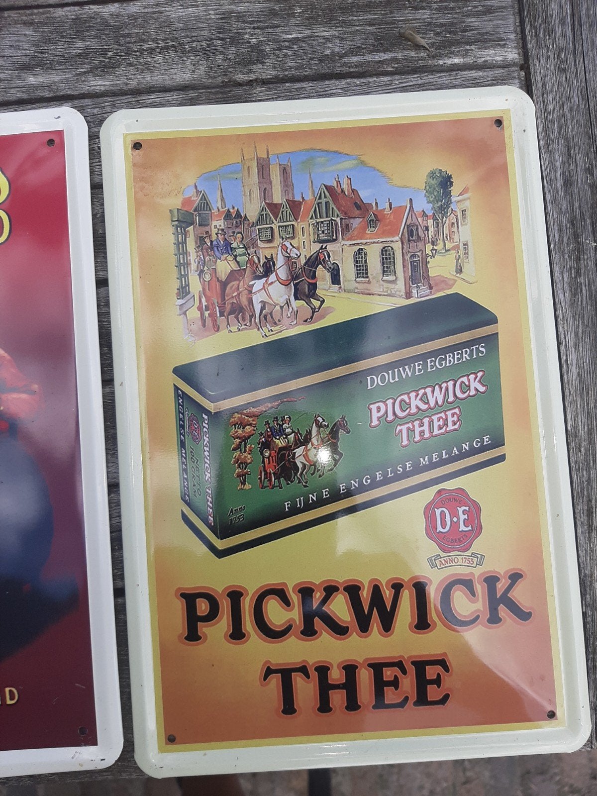 Vintage Reclameborden - Set van 7, Ophalen of Verzenden