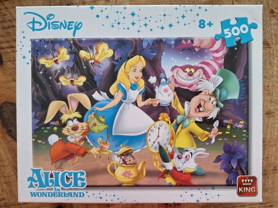 Disney Alice in Wonderland Legpuzzel 500 stukjes, Hobby en Vrije tijd, Ophalen, 500 t/m 1500 stukjes, Gebruikt, Legpuzzel