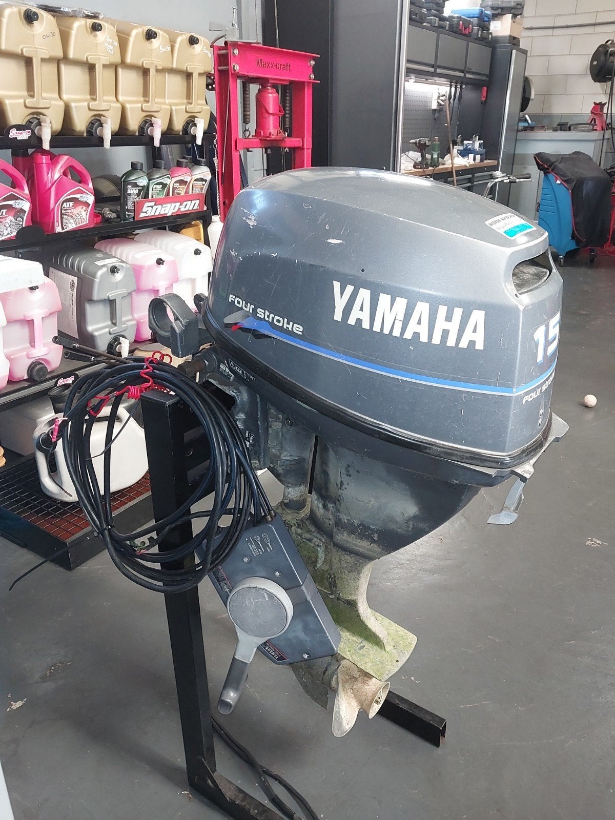 Super aanbieding !Yamaha 15pk four stroke, Watersport en Boten, Ophalen, 10 tot 30 pk, Gebruikt, Viertaktmotor
