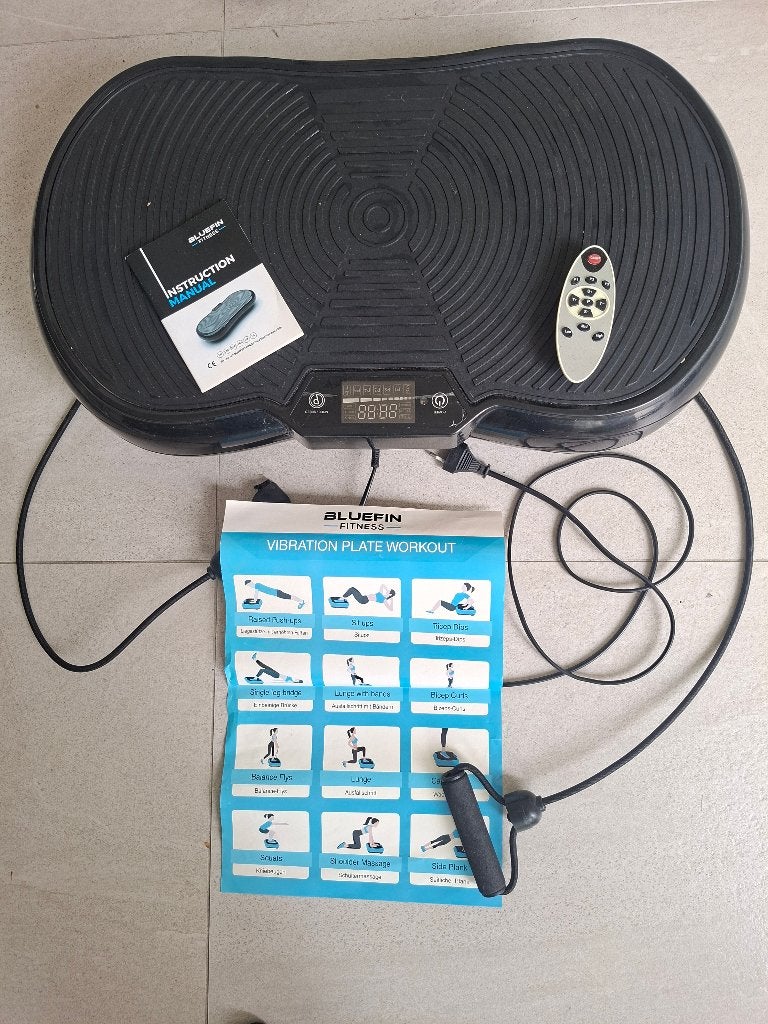 Te koop: Bluefin Fitness Ultra Slim Trilplaat, Sport en Fitness, Fitnessapparatuur, Ophalen, Gebruikt, Trilplaat