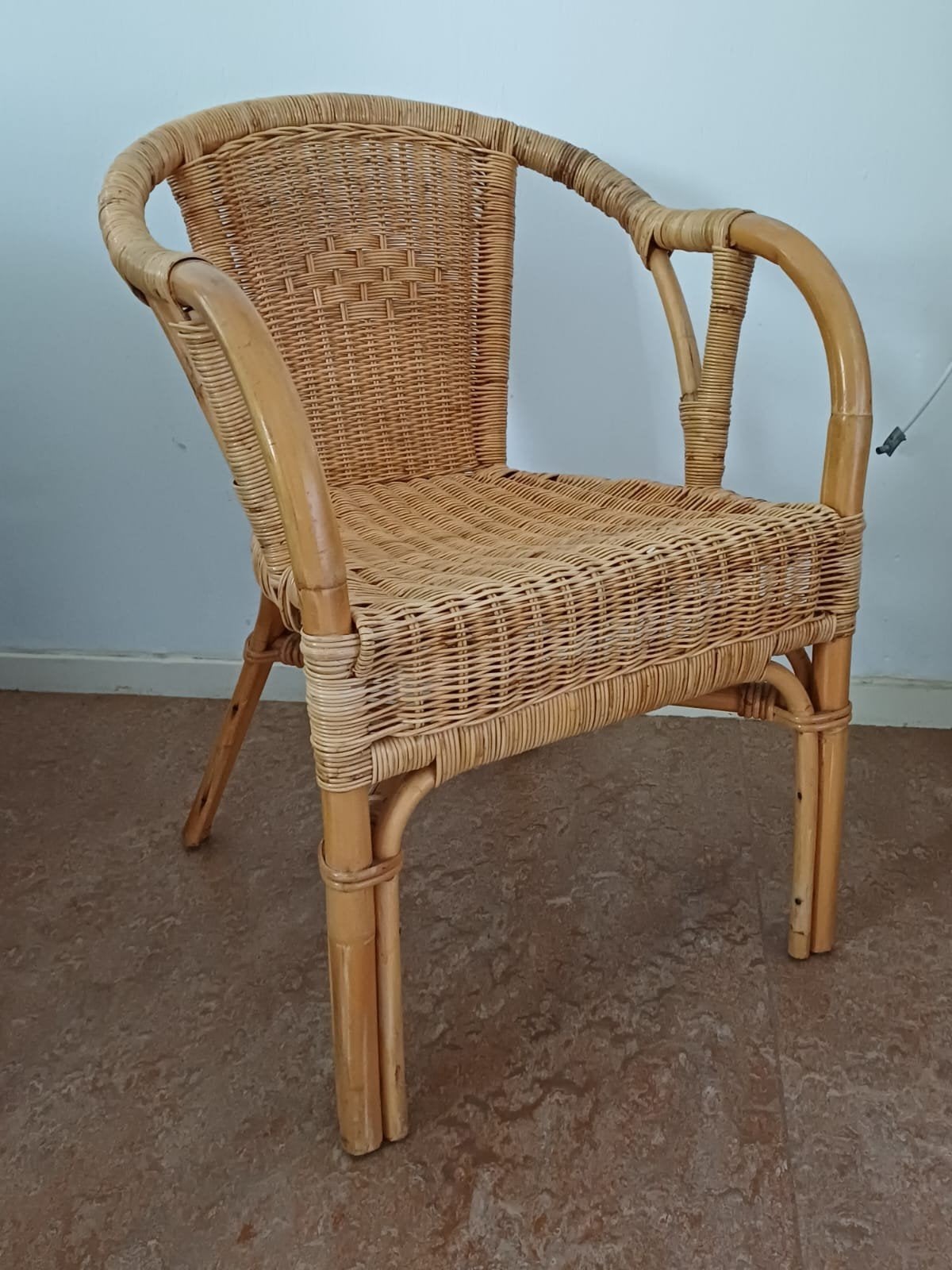 Set van 7 rotan stoelen, Ophalen, Gebruikt, Overige kleuren, Riet of Rotan