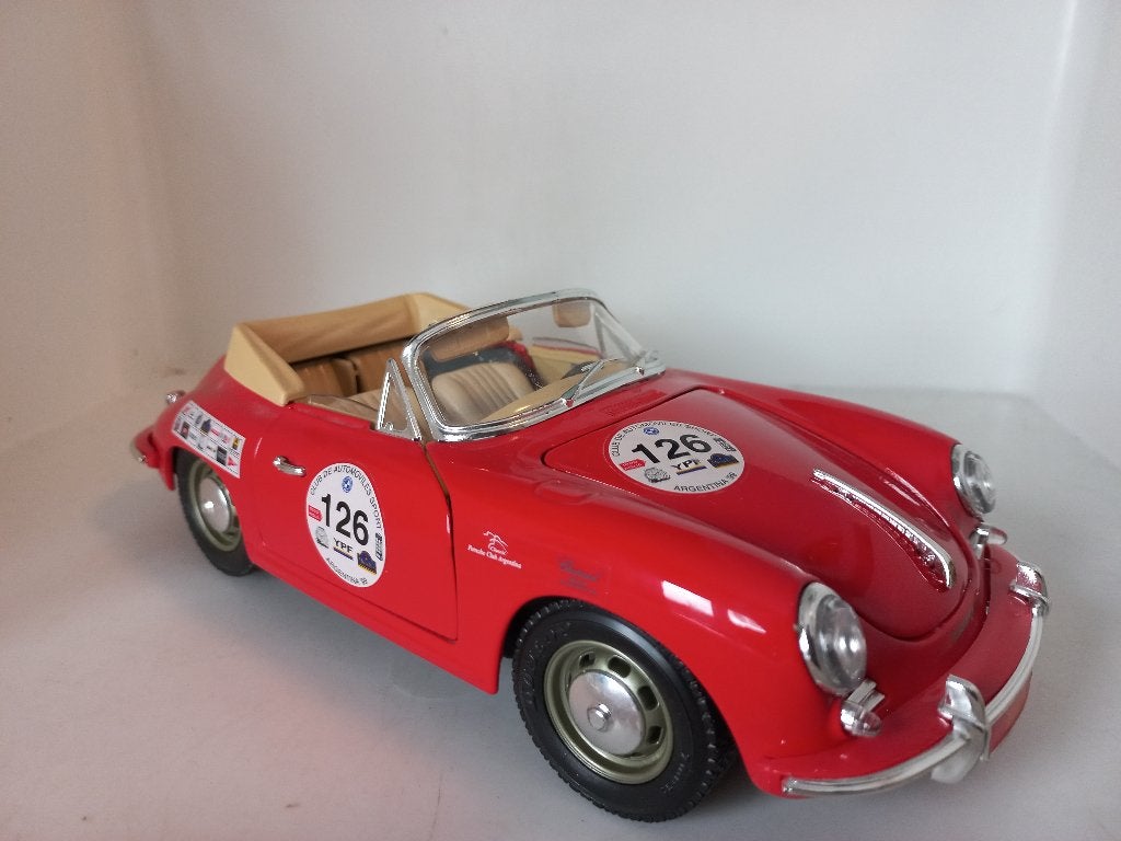 Porsche 356 B #126 Bburago 1:18 modelauto 143, Ophalen of Verzenden, Zo goed als nieuw, Auto, Bburago