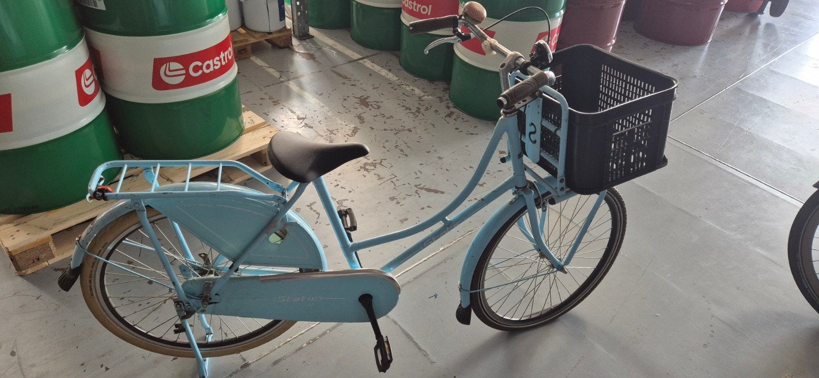 Union fiets Dames - Lichtblauw met Mand, Overige merken, Terugtraprem, Ophalen of Verzenden, 53 tot 56 cm