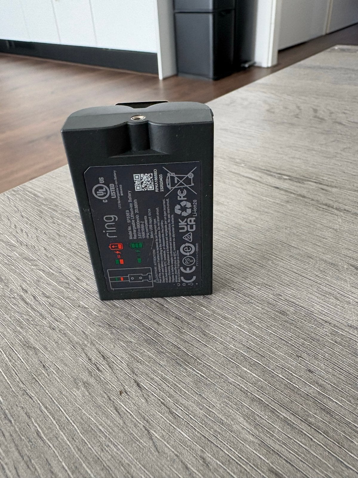 Ring Oplaadbare Batterij voor Ring Apparaten ||Zgan, Ophalen of Verzenden, Zo goed als nieuw, Oplaadbaar