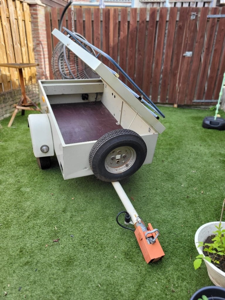 Saris bagagewagen uit de jaren '70 met deksel, Ophalen, Saris, Gebruikt, Info@saris.net