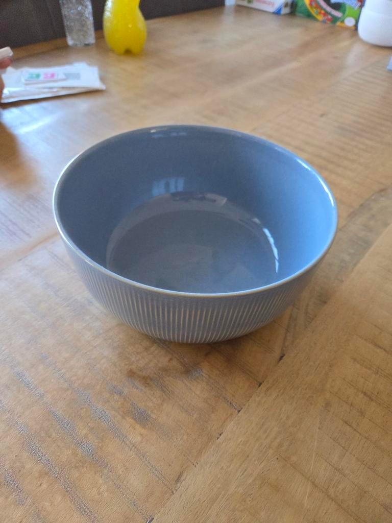 royal kempen begeer serving bowl 23cm blauw 3 stuks, Nieuw, Ophalen of Verzenden, Overige stijlen, Glas