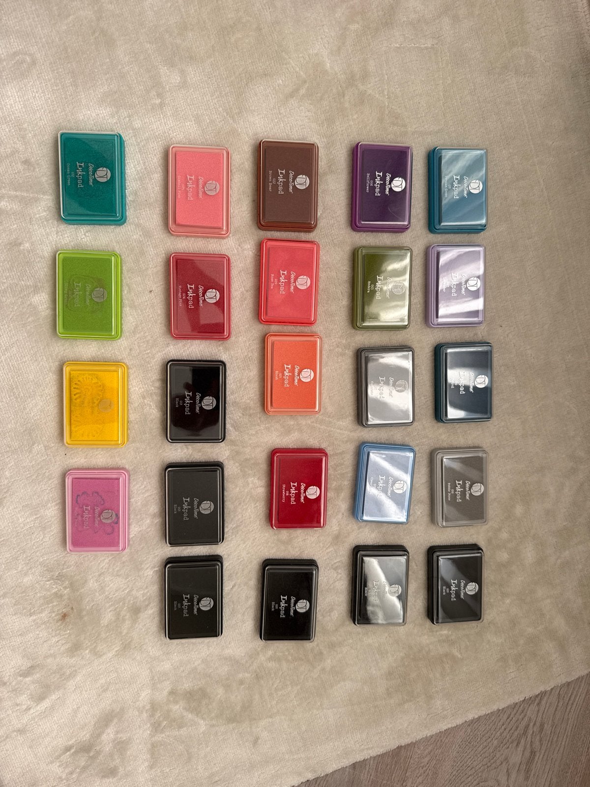 Nieuwe diverse kleuren inktkussens, Ophalen of Verzenden, Gebruikt, Inkt, Foam of Stempelhouder