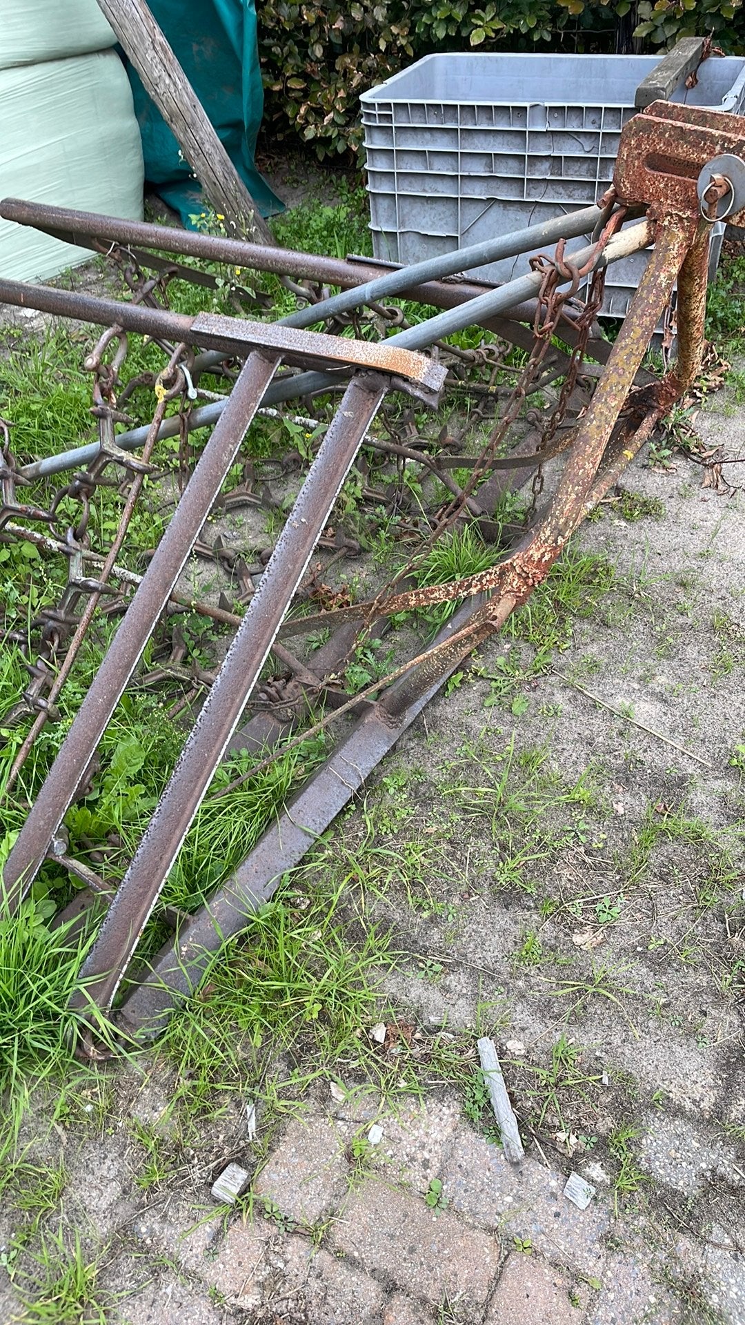 Weide sleep, Ophalen