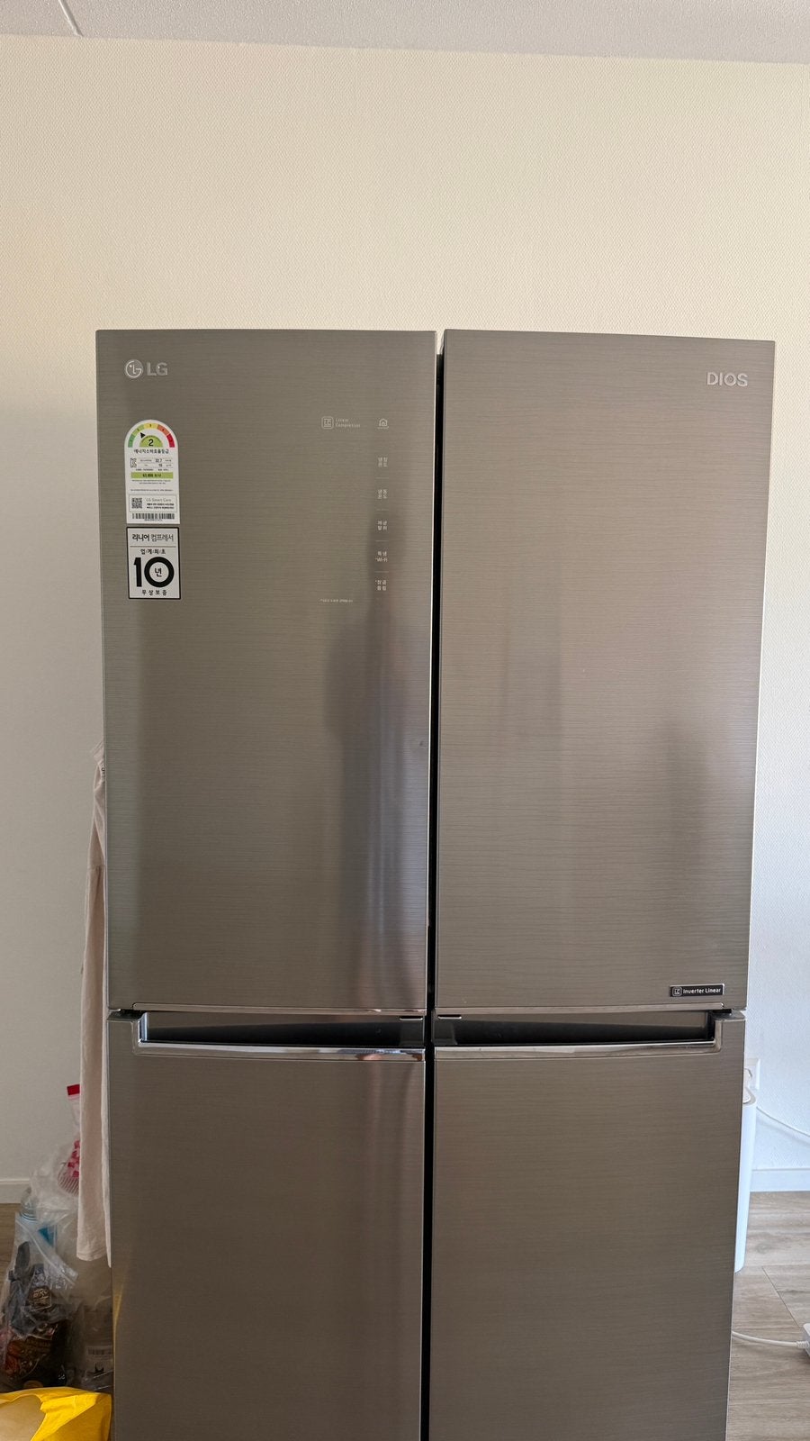 LG French Door Refrigerator (870L) - FOR PARTS OR REPAIR, 200 liter of meer, 60 cm of meer, Met aparte vriezer, Zo goed als nieuw