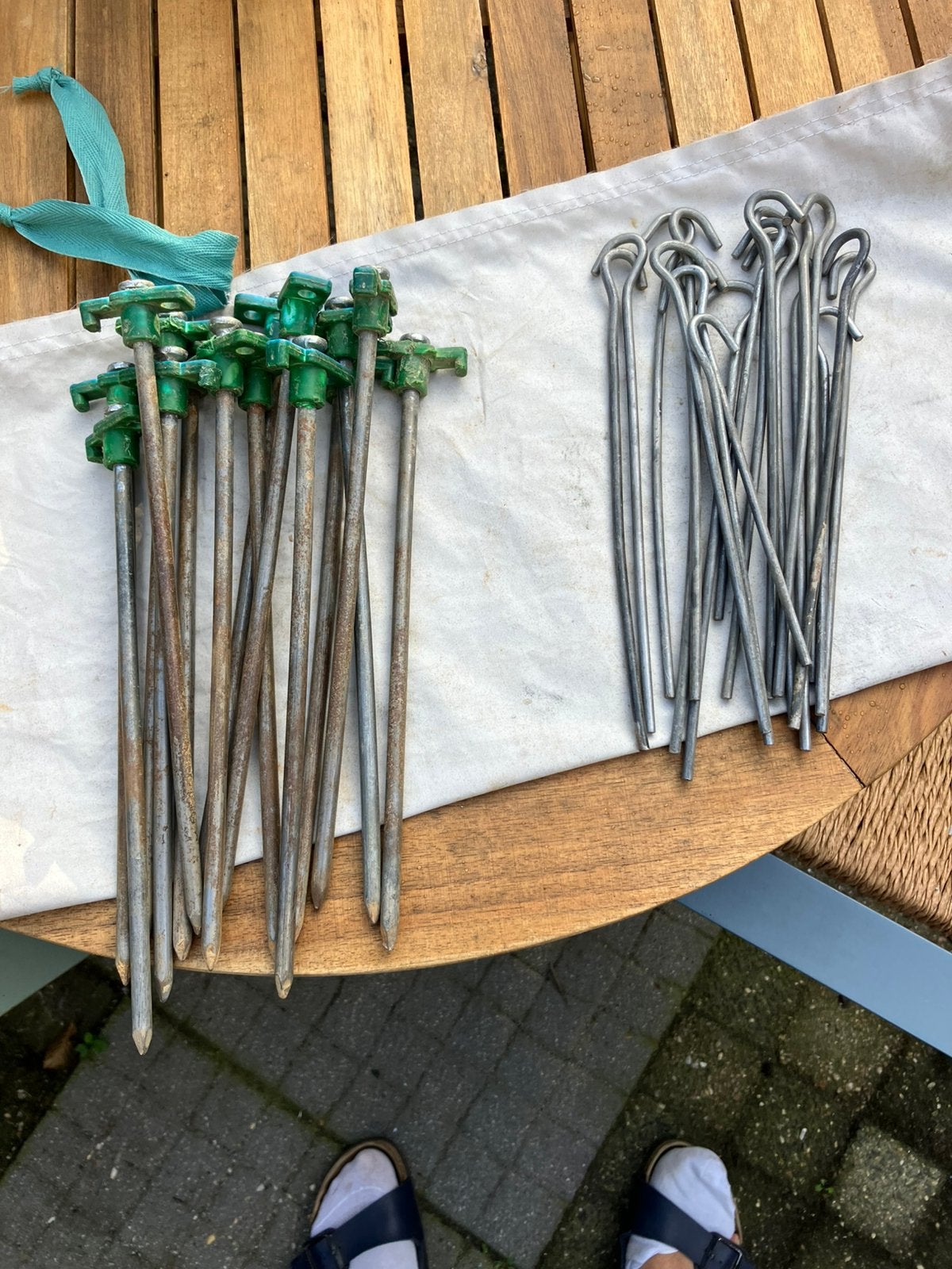 Rotspennen 24cm met haringen, Ophalen, Gebruikt