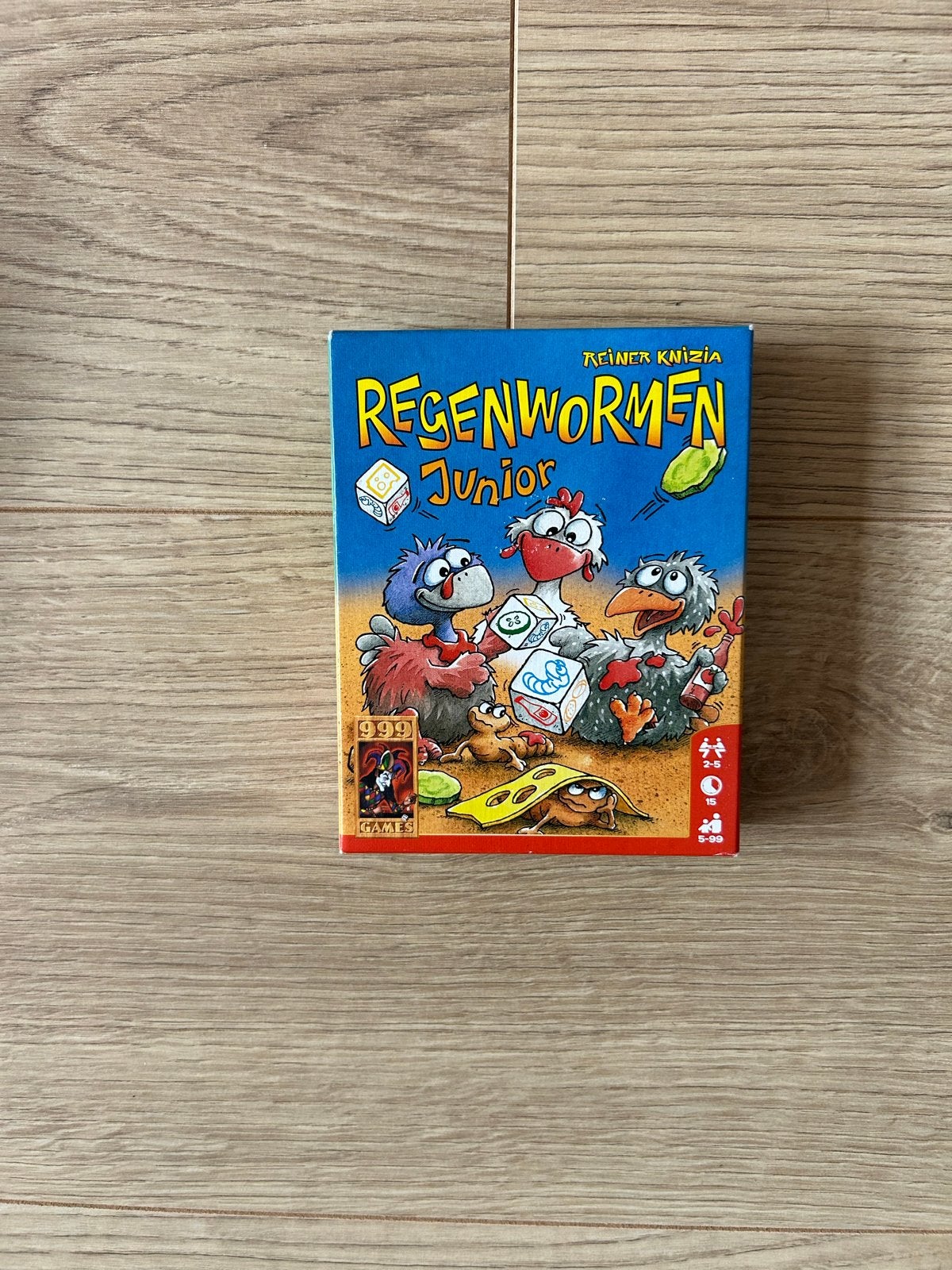 Regenwormen Junior - Leuk dobbelspel voor kinderen, Drie of vier spelers, Ophalen of Verzenden, Zo goed als nieuw