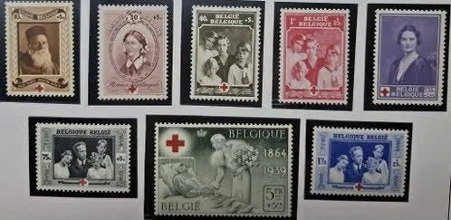 Belgie 1939 - OBP496-503 - Rode Kruis, Postzegels en Munten, Frankeerzegel, Ophalen of Verzenden, Postfris, Postfris