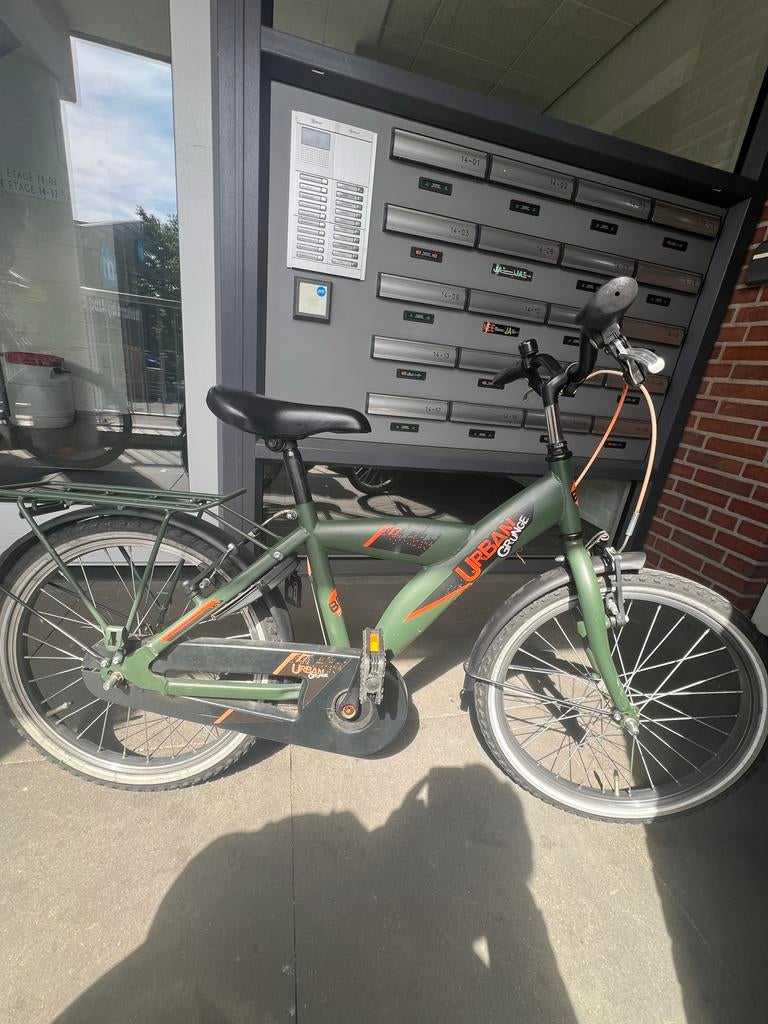 Urban Grunge kinderfiets 20 inch - Groen, Ophalen of Verzenden, Gebruikt, Schijfrem, 20 inch of meer