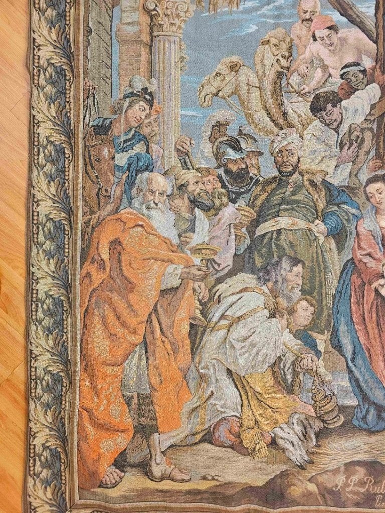 Wandkleed Adoration of the Magi 175/119 cm, Antiek en Kunst, Ophalen of Verzenden