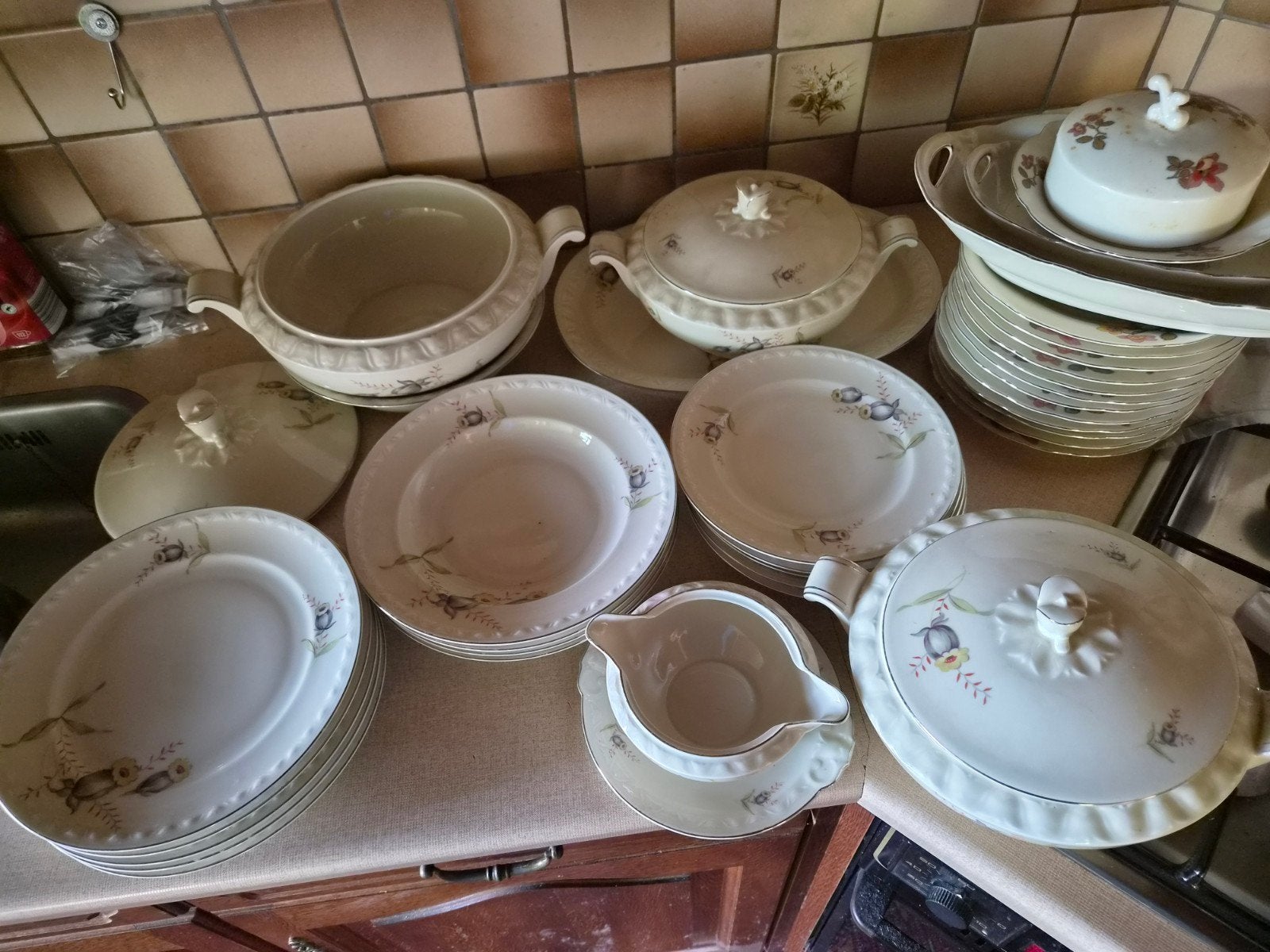 Antiek Servies - Compleet Diner- en Koffieservies, Ophalen of Verzenden