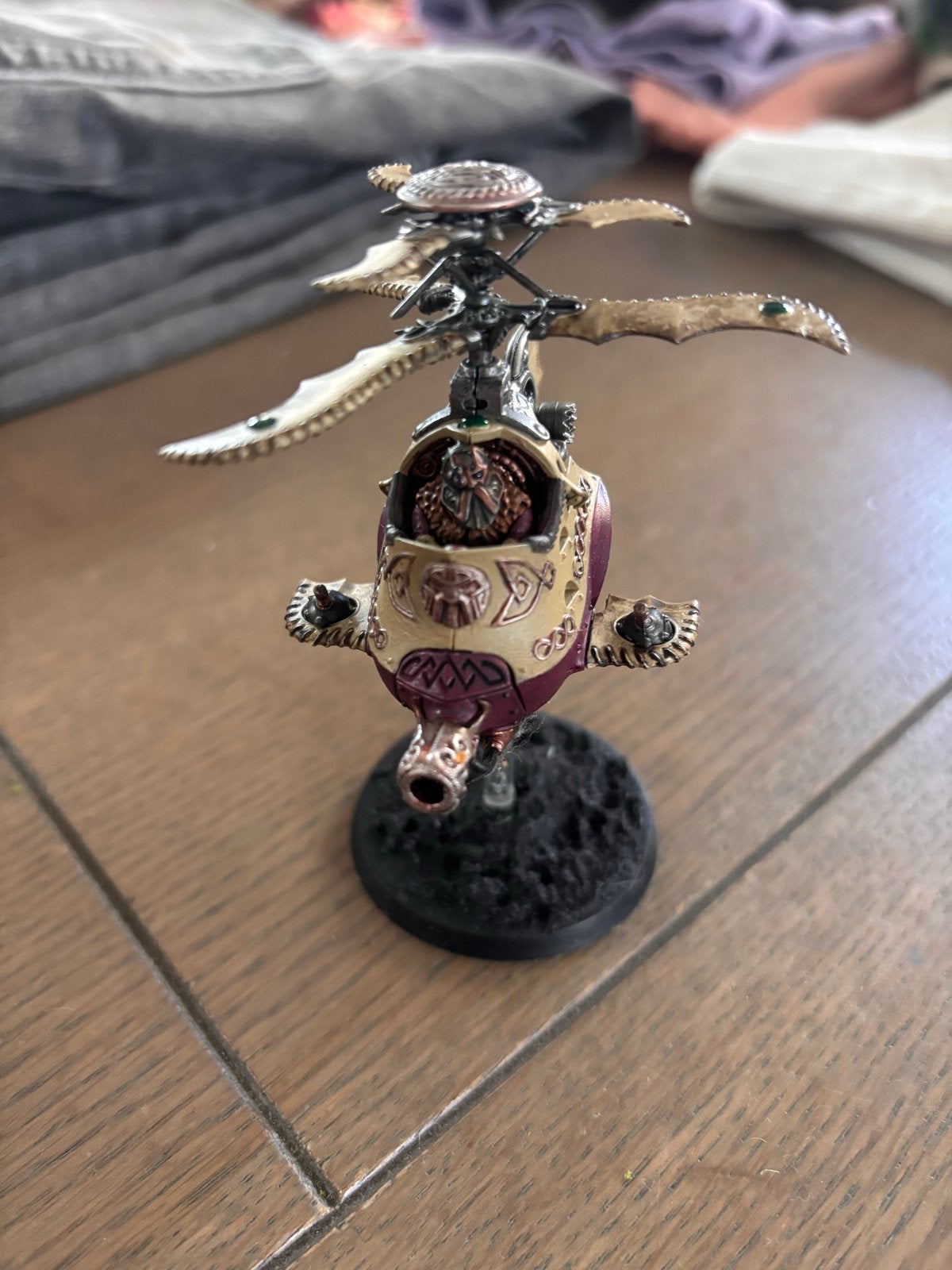 Warhammer Fantasy Dwergen Gyrocopter - Geverfd, Gebruikt, Figuurtje(s), Warhammer, Ophalen of Verzenden