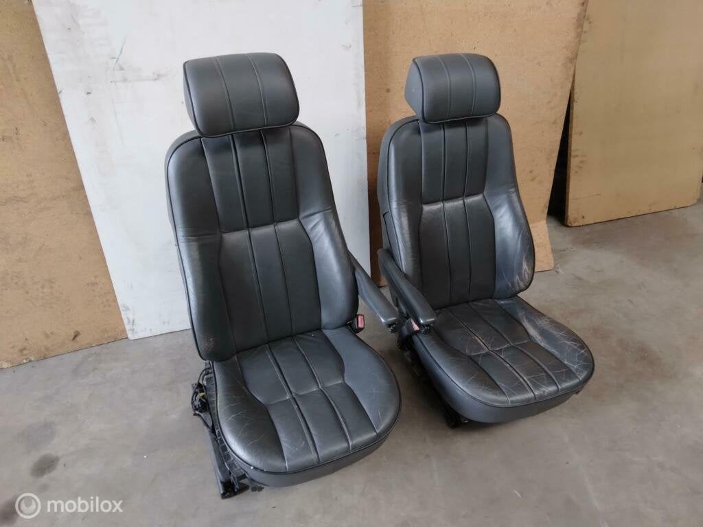 Stoelen Range Rover L322 Vogue Leren Zetels Zwart Armsteun, Auto-onderdelen, Interieur en Bekleding, Land Rover, Ophalen of Verzenden