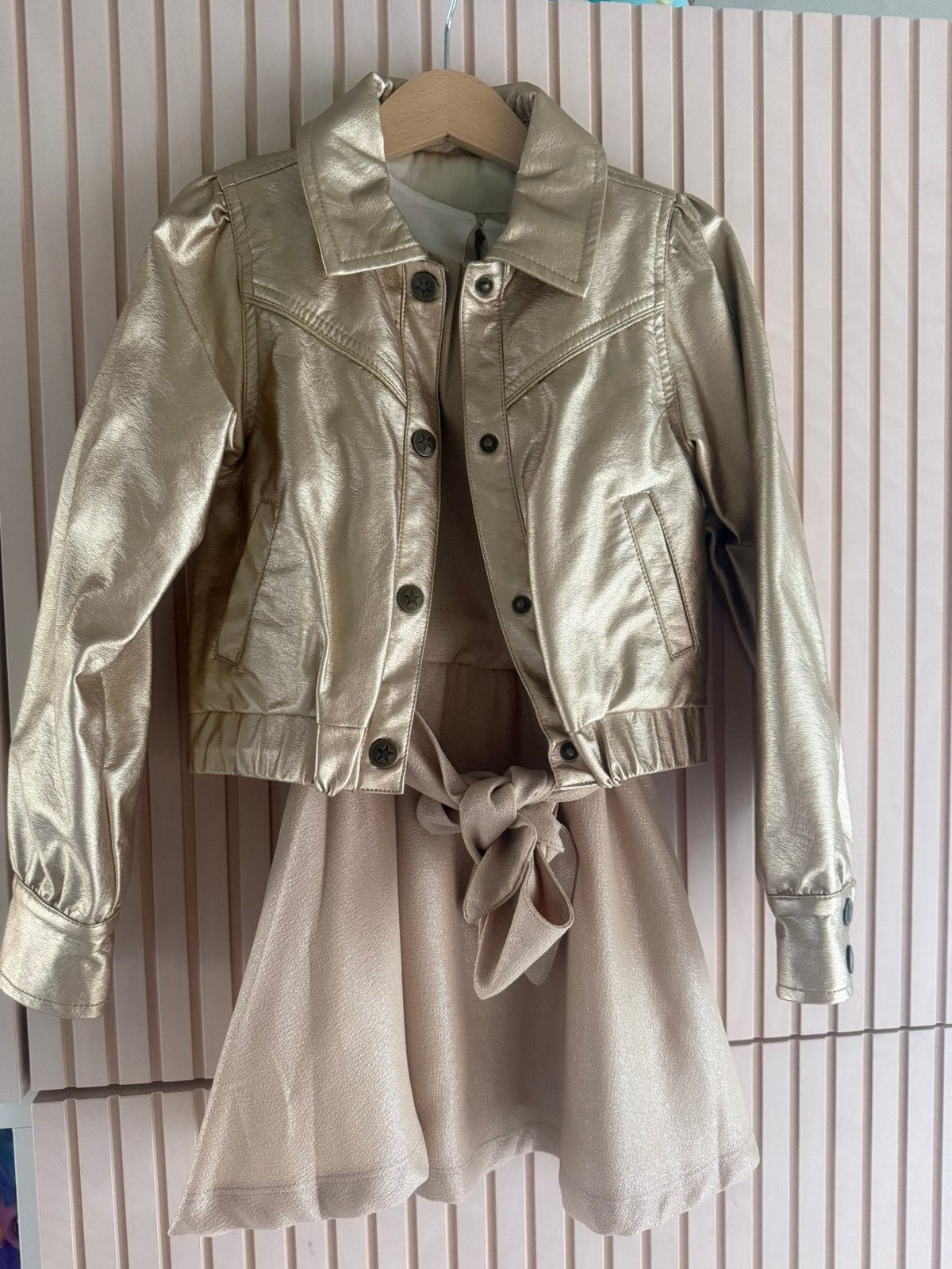 Gouden jasje/blazer Like Flo, Ophalen of Verzenden, Zo goed als nieuw, Meisje, Jas