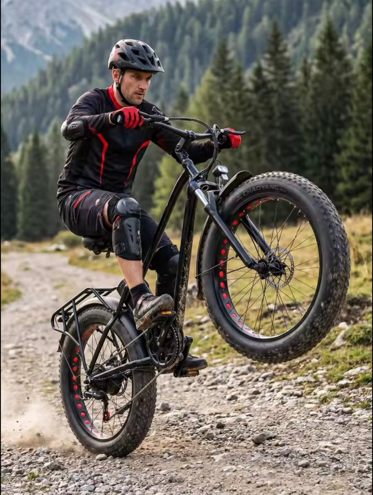 Electric Bike PEAK 1000W 48V 18AH Battery City ebike 26*4, Overige merken, Minder dan 10 versnellingen, Vering, Nieuw