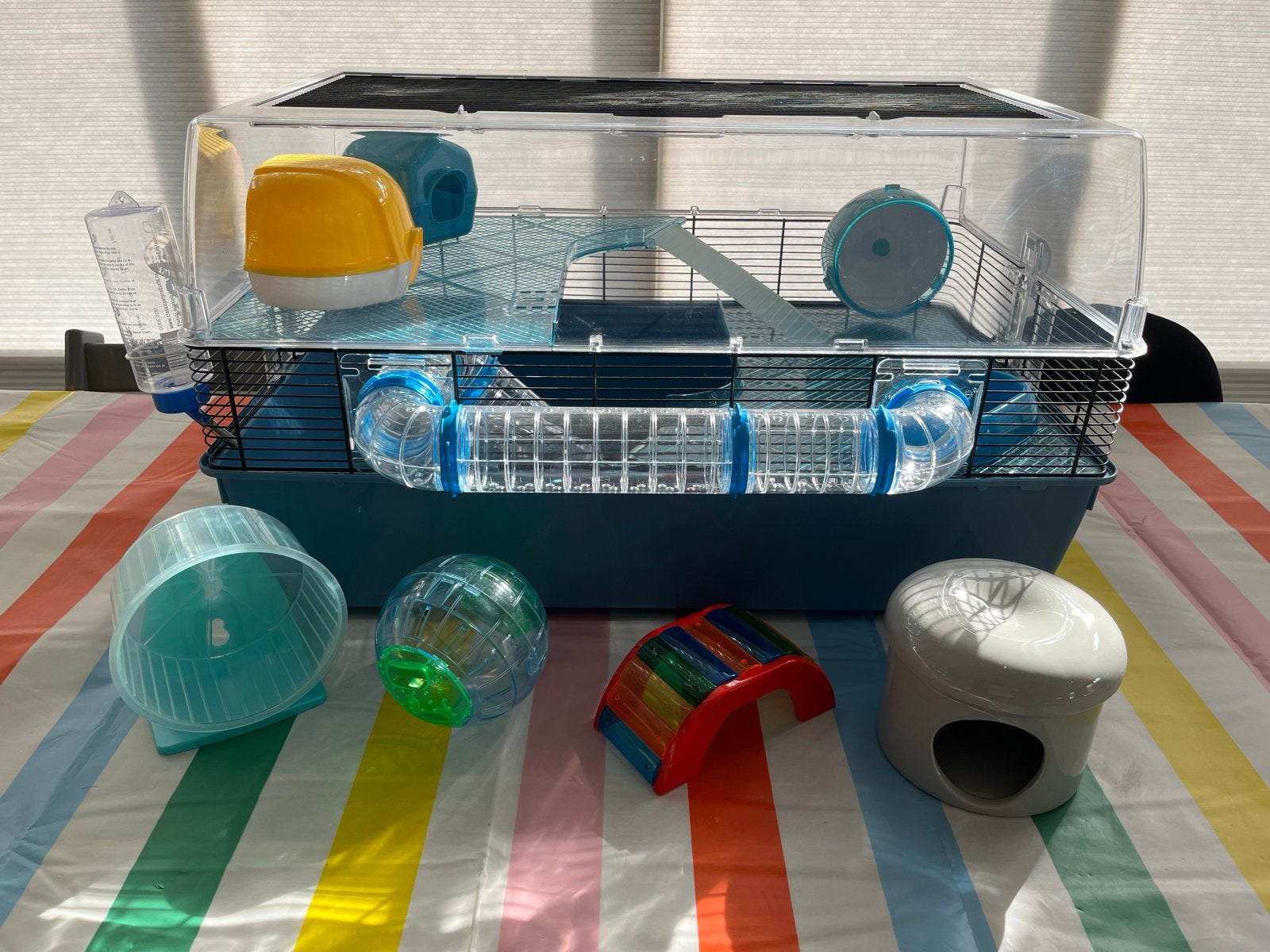 Ferplast Duna Fun Large - Hamsterkooi - Blauw 71,5x46x41 cm, Dieren en Toebehoren, Ophalen