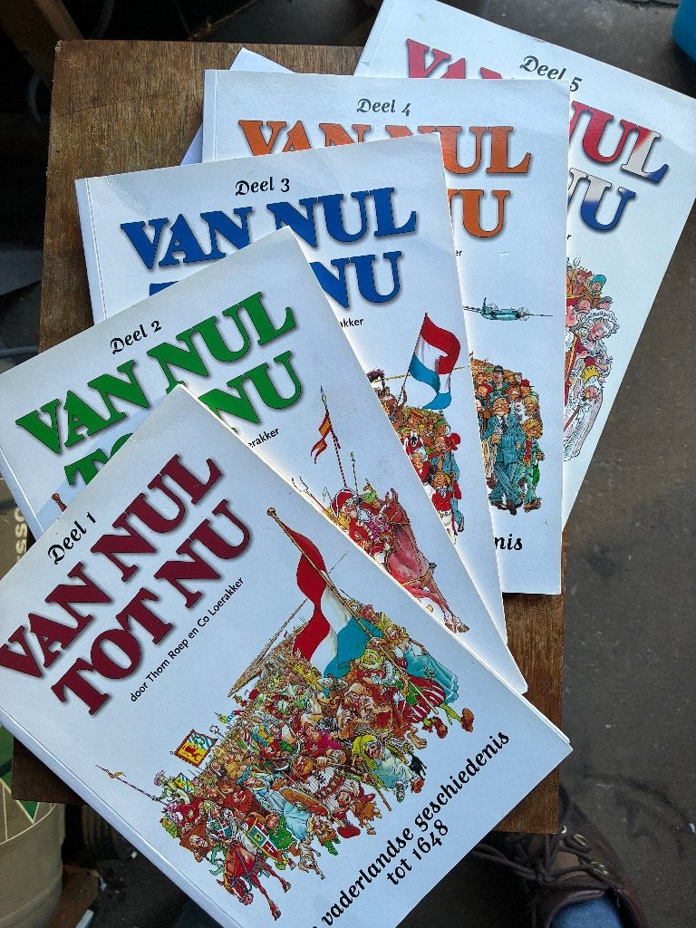 Van 0 Nul tot Nu ; deel 1-2-3-4-5 COMPLEET ; Roep /Loerakker, Complete serie of reeks, Ophalen of Verzenden, Zo goed als nieuw