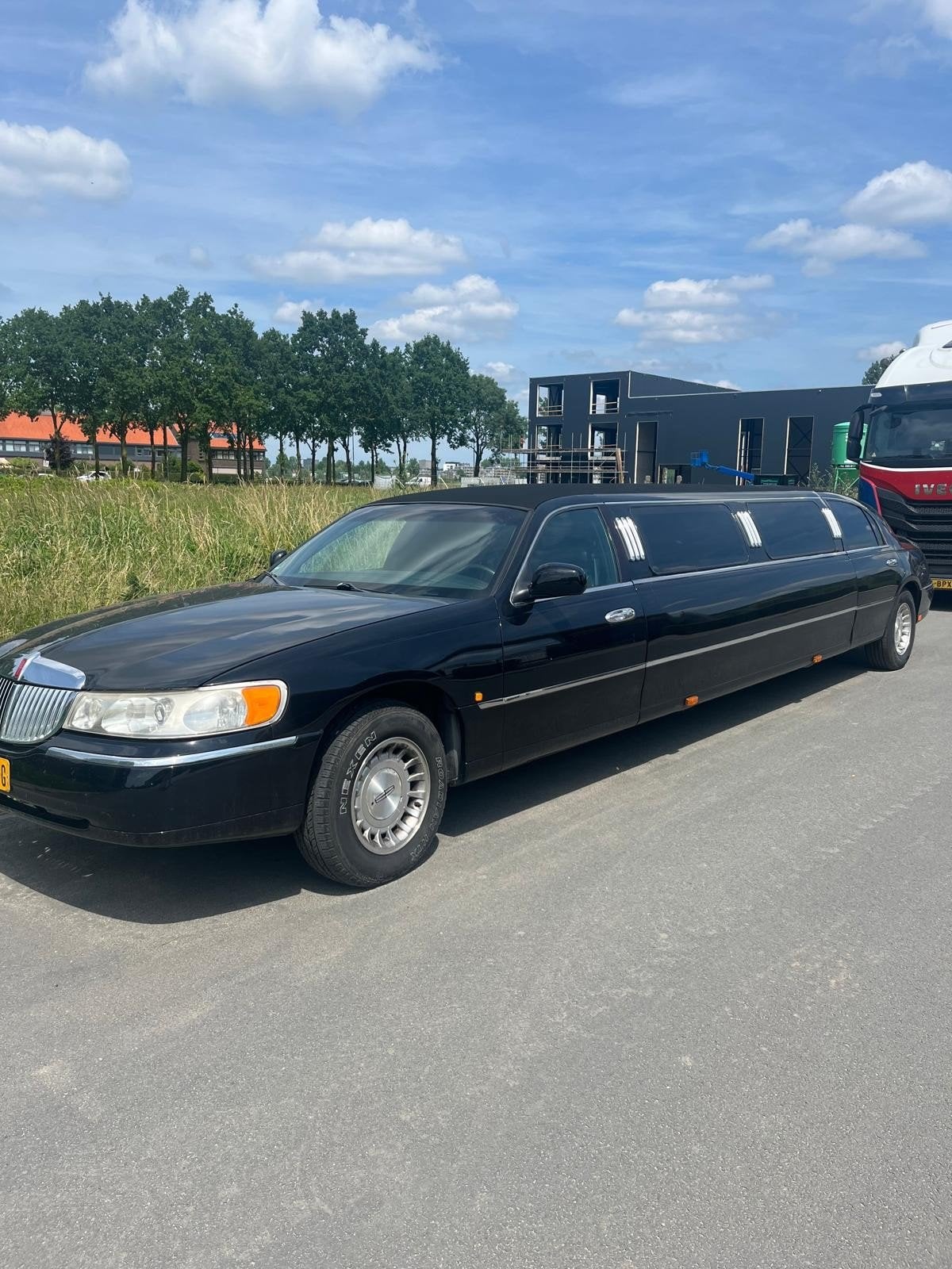 Lincoln Towncar Verlengd Limousine 1999 Zwart, Auto's, Lincoln, Automaat, Achterwielaandrijving, Zwart, Leder