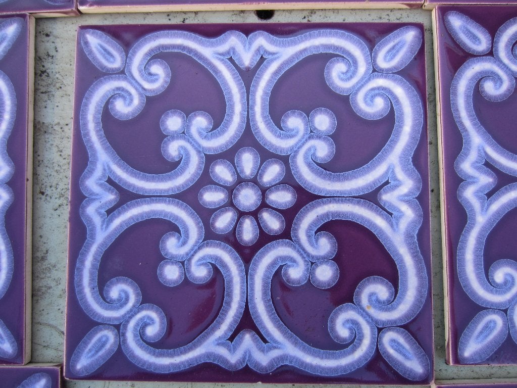 4,5 m2 Aubergine wandtegels 15x15 Sphinx, retro wandtegels, Ophalen, Huis en Inrichting