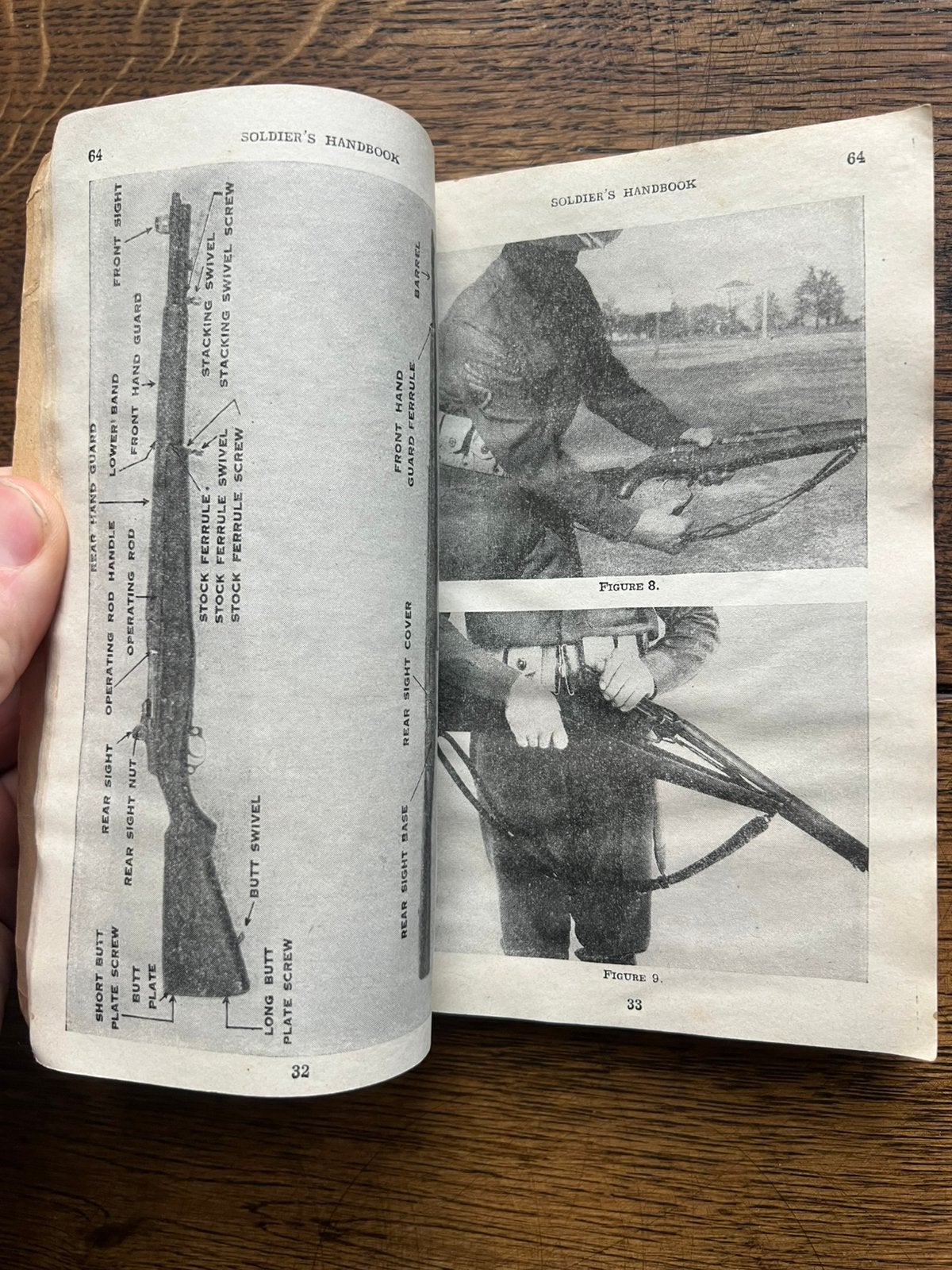 WO2 Amerikaans M1 garand handboek wapens uitrusting op naam, Verzamelen, Amerika, Verzenden, Boek of Tijdschrift