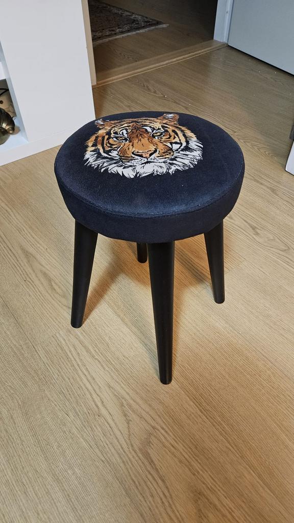 Poef, Huis en Inrichting, Ophalen of Verzenden, Zo goed als nieuw, Rond, Minder dan 50 cm