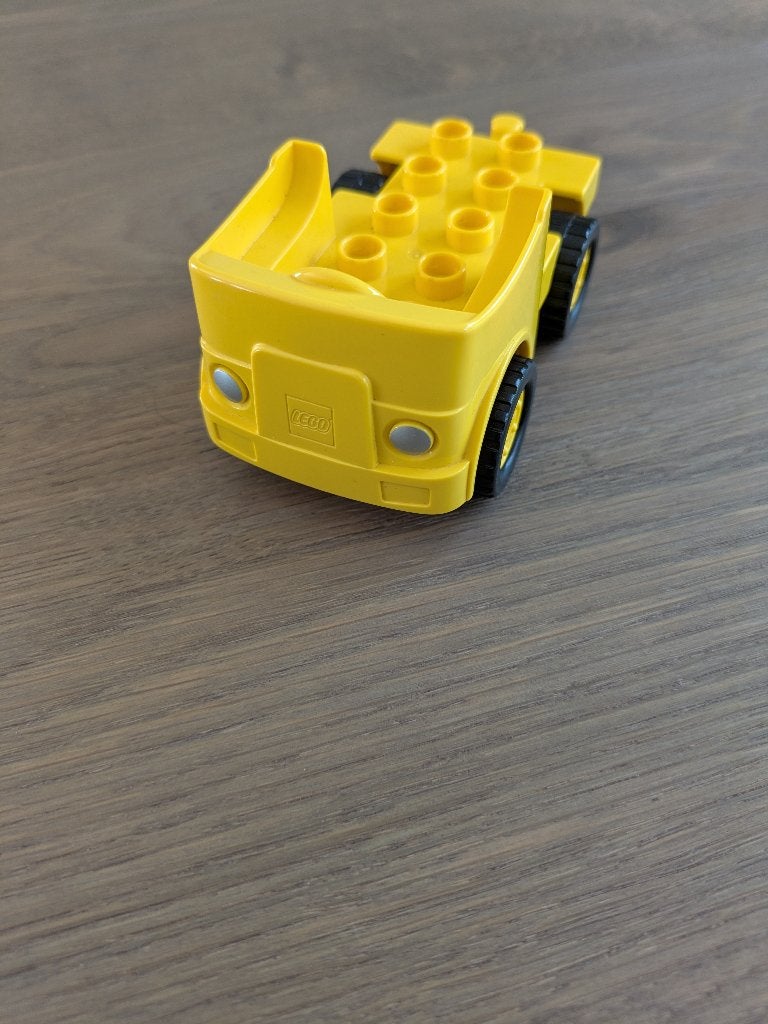 Lego Duplo Gele Vrachtwagen Onderstel, Gebruikt, Overige thema's, Lego, Overige typen