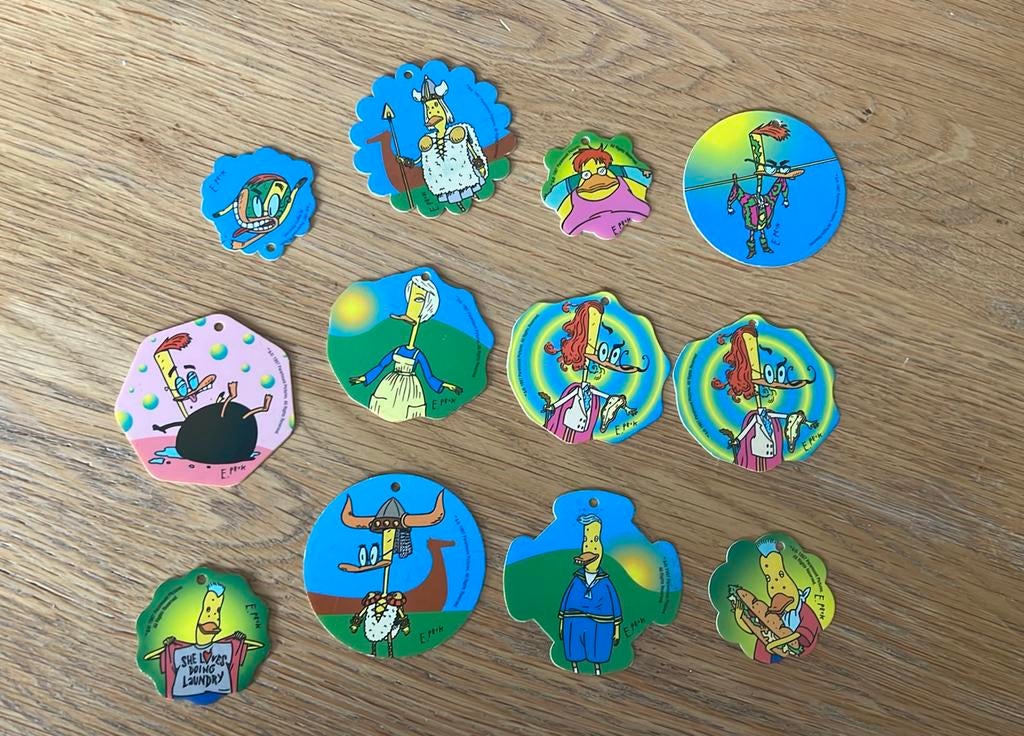 12 Flippo’s Duckman (croky), Verzamelen, Flippo's, Ophalen of Verzenden, Losse flippo's