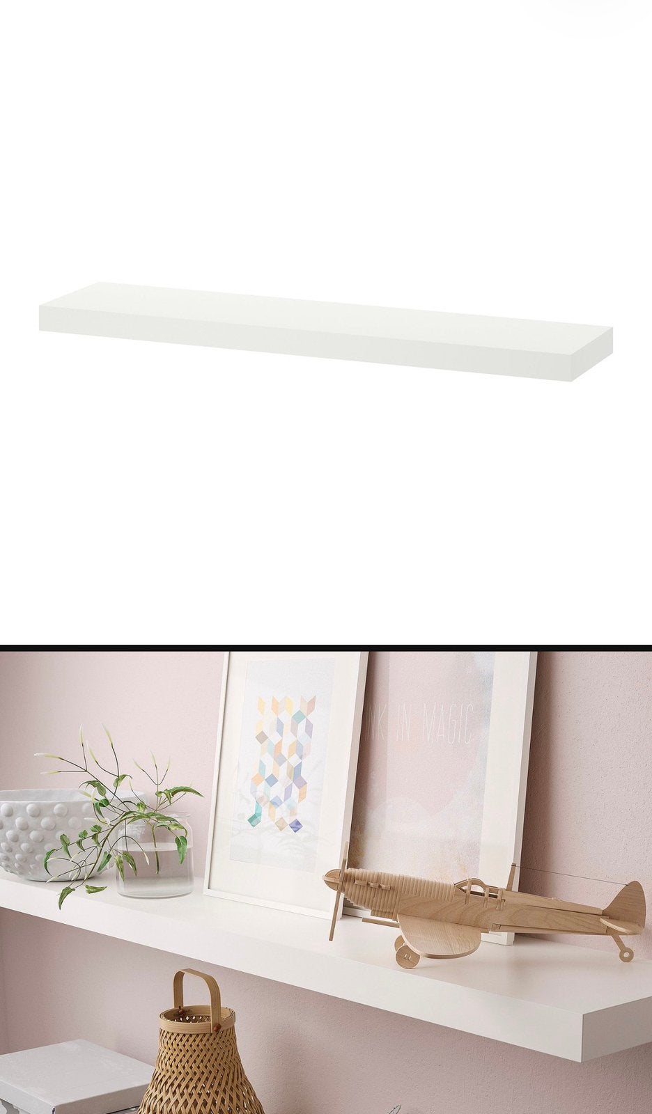 ikea lack wandplank wit gratis, Ophalen, Zo goed als nieuw