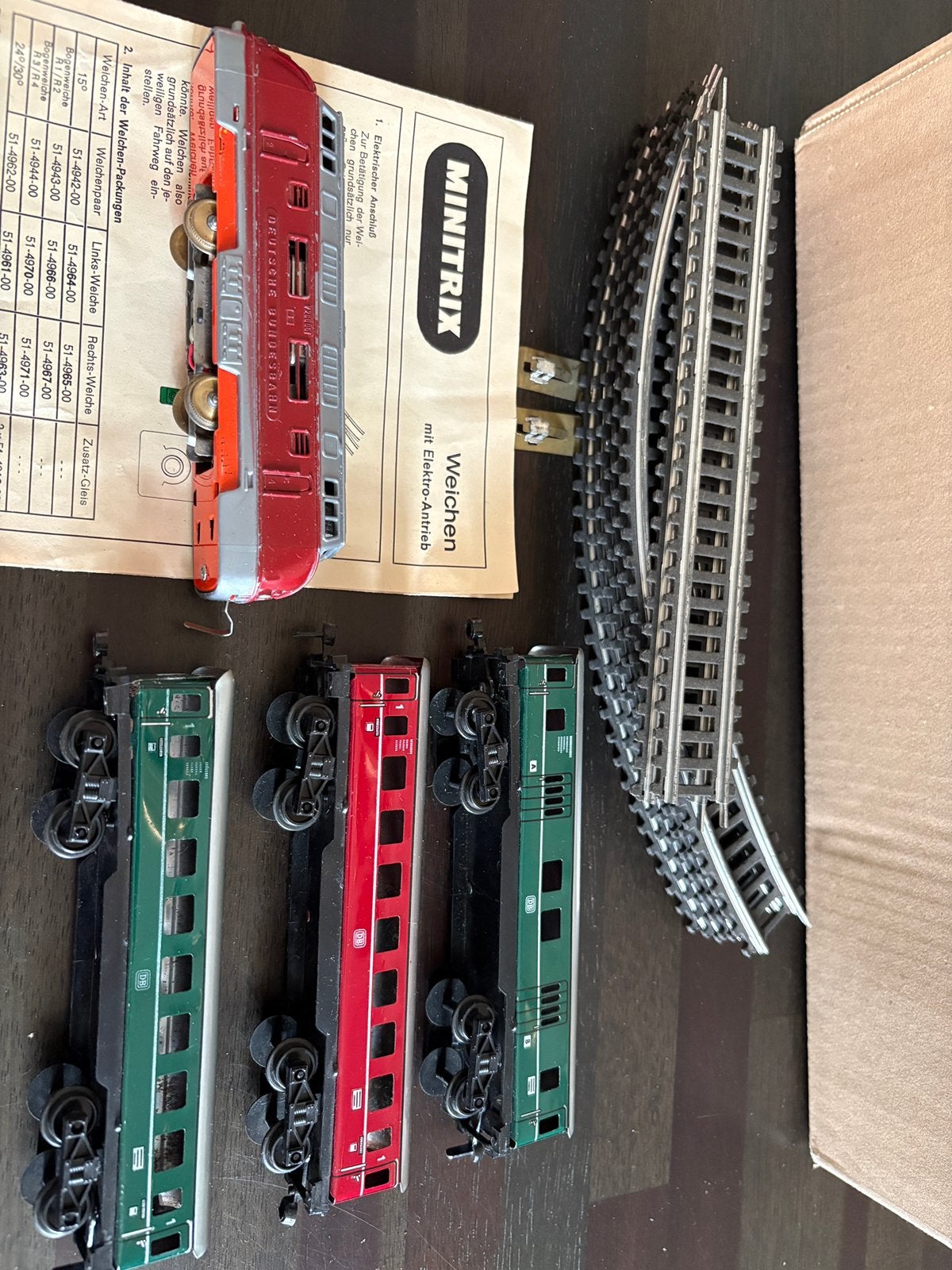 Minitrix blikken trein, Overige merken, Gelijkstroom, Wagon, Ophalen of Verzenden
