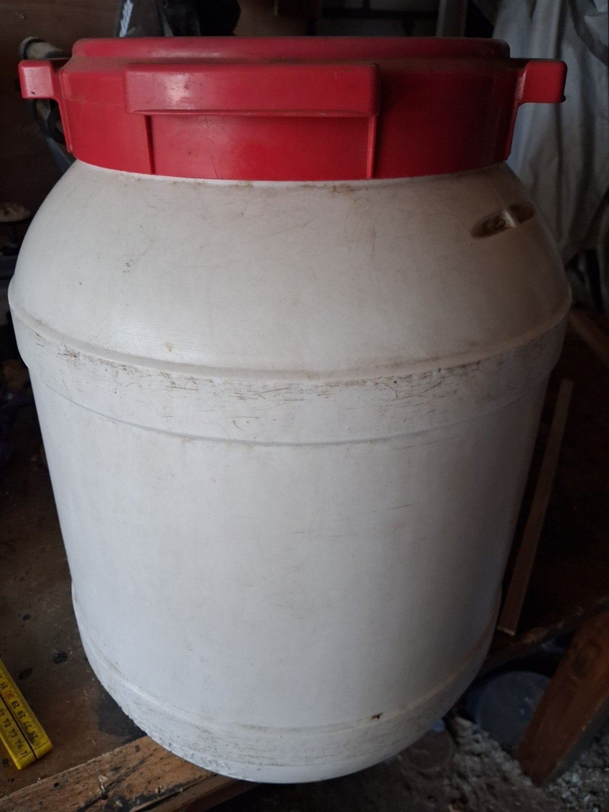 Waterdichte Voerton 20 Liter, Ophalen of Verzenden, Gebruikt