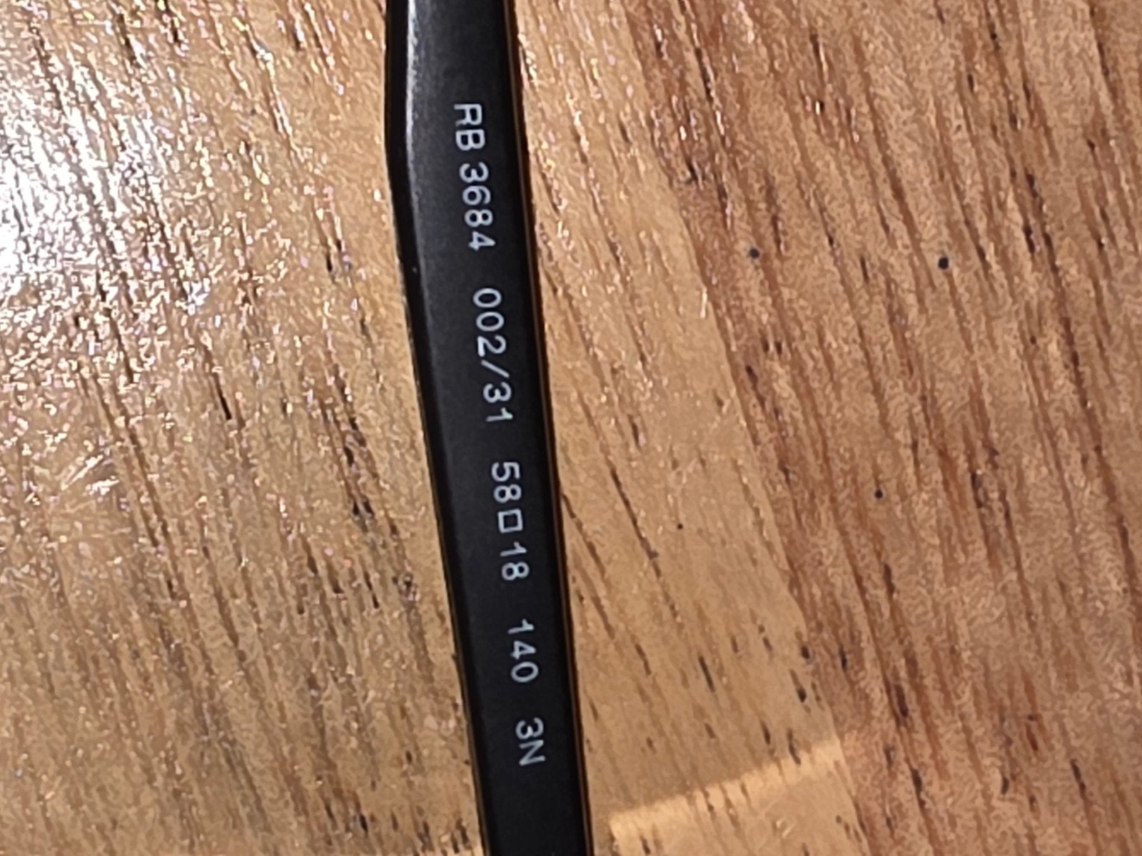 Ray-Ban RB 3684 Zonnebril - Zo goed als nieuw, Ophalen, Zonnebril, Zwart, Zo goed als nieuw